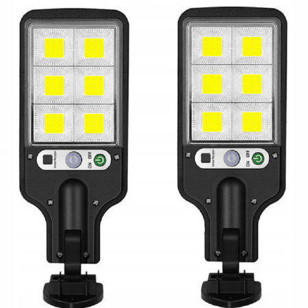 LAMPA SOLARNA ULICZNA LED Z CZUJNIKIEM RUCHU I ZMIERZCHU OGRODOWA SOLAR COB