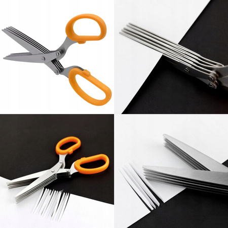 NOŻYCZKI DO ZIÓŁ Nożyce Kuchenne Krojenia Szczypiorku OSTRZY Wielofunkcyjne