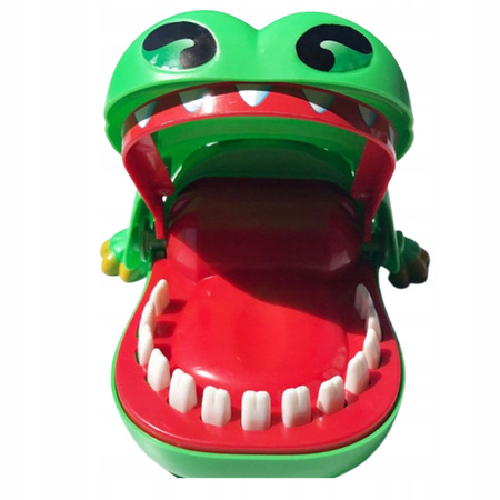 GRA KROKODYL KAJMAN CHORY ZĄBEK U DENTYSTY DUŻY RODZINNA ZABAWKA DLA DZIECI