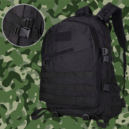 PLECAK SZKOLNY CZARNY DUŻY MŁODZIEŻOWY DO SZKOŁY PRACY SPORTOWY NA LAPTOPA