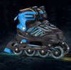 ROLKI Łyżworolki REGULOWANE Świecące KOŁA LED Kauczukowe Kółka Rozm. 39-42