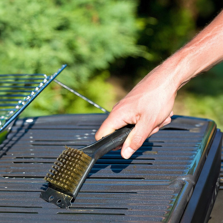 SZCZOTKA METALOWA SKROBAK DO CZYSZCZENIA CZYŚCIK GRILLA RUSZTU 2w1 MOCNA