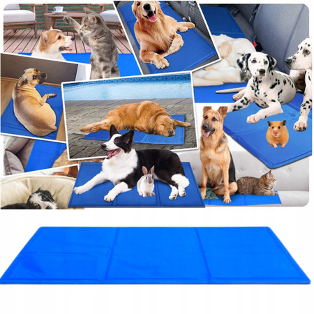 MATA CHŁODZĄCA DLA PSA I KOTA DUŻA LEGOWISKO XXXL WODOODPORNA 90x50cm