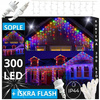 SOPLE 300 LED LAMPKI ZEWNĘTRZNE IP44 STAŁE + FLASH ŚWIATEŁKA MULTIKOLOR