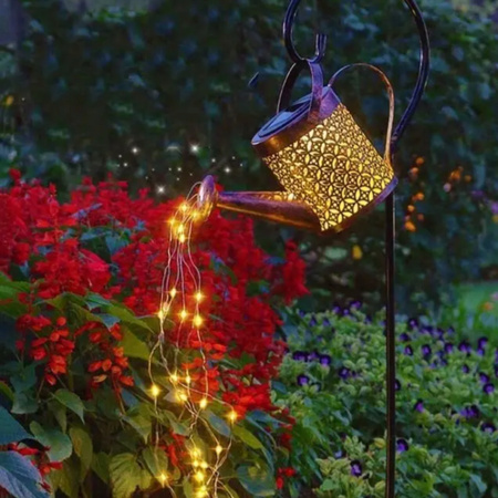 LAMPA OGRODOWA SOLARNA KONEWKA LED WBIJANA Z CZUJNIKIEM OZDOBA GIRLANDA XXL