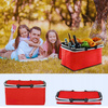 KOSZ PIKNIKOWY SKŁADANY TERMICZNY TURYSTYCZNY KOSZYK NA ZAKUPY IZOLACYJNY