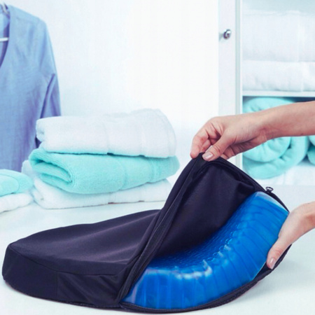 PODUSZKA ŻELOWA ORTOPEDYCZNA SILIKONOWA PODKŁADKA CHŁODZĄCA DO SIEDZENIA