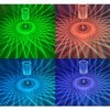 LAMPA KRYSZTAŁOWA LED LAMPKA NOCNA DOTYKOWA DIAMENTOWA KOLOROWA RGB + PILOT
