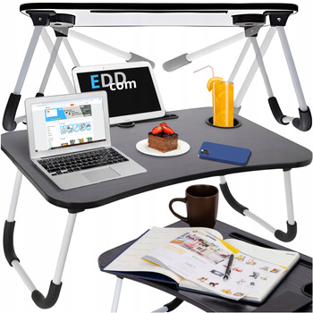 STOLIK POD LAPTOPA SKŁADANY DO ŁÓŻKA PODSTAWKA KOMPUTER MOBILNY ŚNIADANIOWY