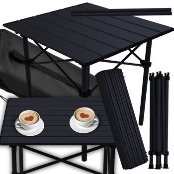 ZESTAW STOLIK TURYSTYCZNY SKŁADANY Stół Ogrodowy Balkonowy Taras 2 Krzesła