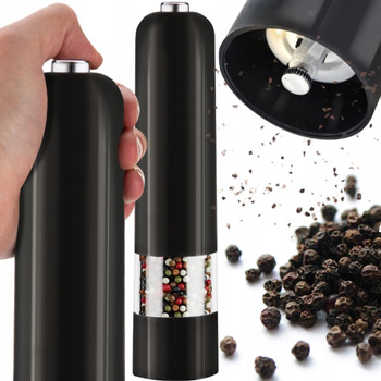 2x ELEKTRYCZNY MŁYNEK DO PIEPRZU SOLI PRZYPRAW LED ZESTAW 2W1 AUTOMATYCZNY