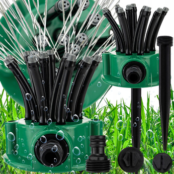 ZRASZACZ OGRODOWY PULSACYJNY OBROTOWY 360° DO TRAWY NAWADNIANIA 12 DYSZ