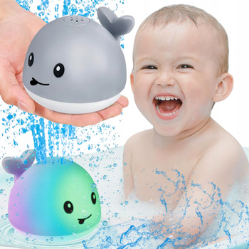 FONTANNA DO KĄPIELI WANNY BASENU ŚWIECĄCA PŁYWAJĄCA KULA ZABAWKA LED DZIECI