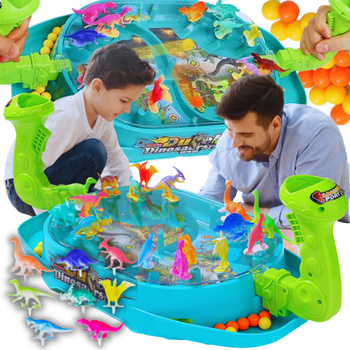 GRA ZRĘCZNOŚCIOWA INTERAKTYWNA ZABAWKA PREZENT DLA DZIECI DINOZAURY STRZELA