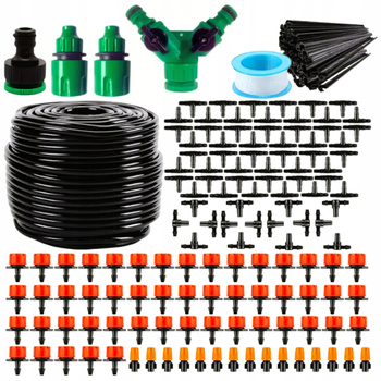 KURTYNA WODNA MGIEŁKA WĄŻ 25M ZRASZACZ OGRODOWY SYSTEM NAWADNIANIA DYSZE