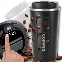 KUBEK TERMICZNY TERMOS 510 ML WYŚWIETLACZ EKRAN LCD NA KAWĘ HERBATĘ SMART