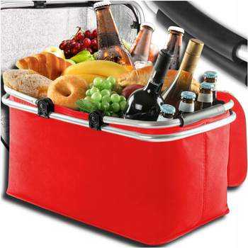 KOSZ PIKNIKOWY SKŁADANY TERMICZNY TURYSTYCZNY KOSZYK NA ZAKUPY IZOLACYJNY