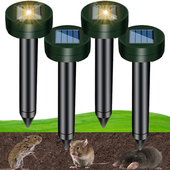 4x SILNY ODSTRASZACZ SOLARNY KRETÓW GRYZONI NA KRETY NORNICE WIBRACYJNY XXL