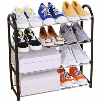 PÓŁKA NA BUTY STOJAK REGAŁ SZAFKA 4 POZIOMY MOCNA Organizer Na Buty Do Domu