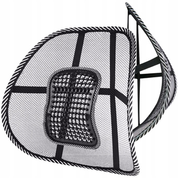 PODKŁADKA PODPÓRKA Z MASAŻEREM LĘDŹWIOWA POD PLECY NA FOTEL SAMOCHODU MASAŻ