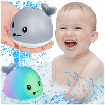 FONTANNA ZABAWKA DO KĄPIELI WODY TRYSKAJĄCY ŚWIECĄCY WIELORYB DLA DZIECI