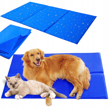 MATA CHŁODZĄCA DLA PSA I KOTA DUŻA LEGOWISKO XXXL WODOODPORNA 90x50cm