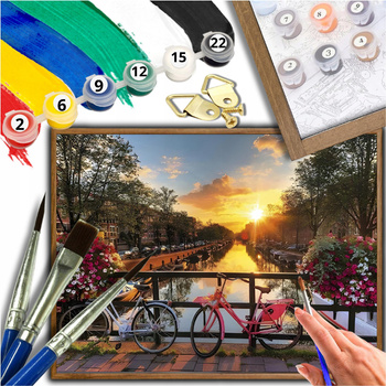 MALOWANIE PO NUMERACH Z RAMĄ Obrazy Do Malowania Zestaw OBRAZ 40X50 Prezent